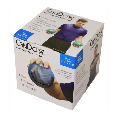 Fabrication Enterprises CanDo WaTE Hand-held Weighted Ball, Blue, 2.5 kg/5.5 lb. 461942